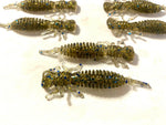 Load image into Gallery viewer, 10 Pack 3&quot; Hellgrammite Insect Larva Ned Rig Soft Plastic Lures - Soft&amp;Durable!
