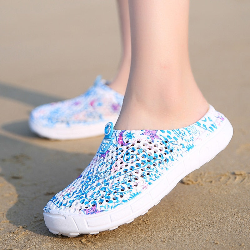 2019 womens casual Clogs Breathable beach sandals valentine slippers summer slip on women flip flops shoes home shoes for women