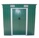 Load image into Gallery viewer, BIRCHTREE New Garden Shed Metal Pent Roof Outdoor Storage With Free Foundation
