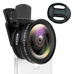 12X Macro Phone Lens HD Camera Lens 0.45X Super Angle for iPhone 13 12 11 Pro MAX Samsung Xiaomi Huawei Mobile Phone Camera Lens
