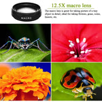 Load image into Gallery viewer, 12X Macro Phone Lens HD Camera Lens 0.45X Super Angle for iPhone 13 12 11 Pro MAX Samsung Xiaomi Huawei Mobile Phone Camera Lens
