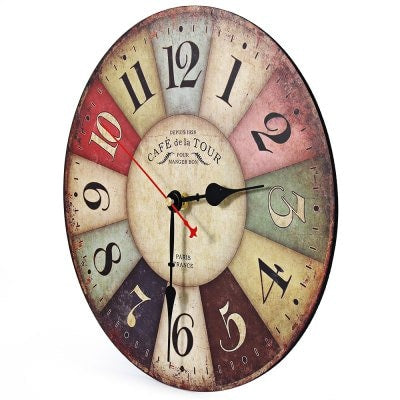 Wooden Decorative Round Wall Clock