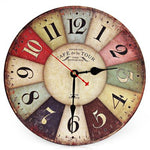 Load image into Gallery viewer, Wooden Decorative Round Wall Clock
