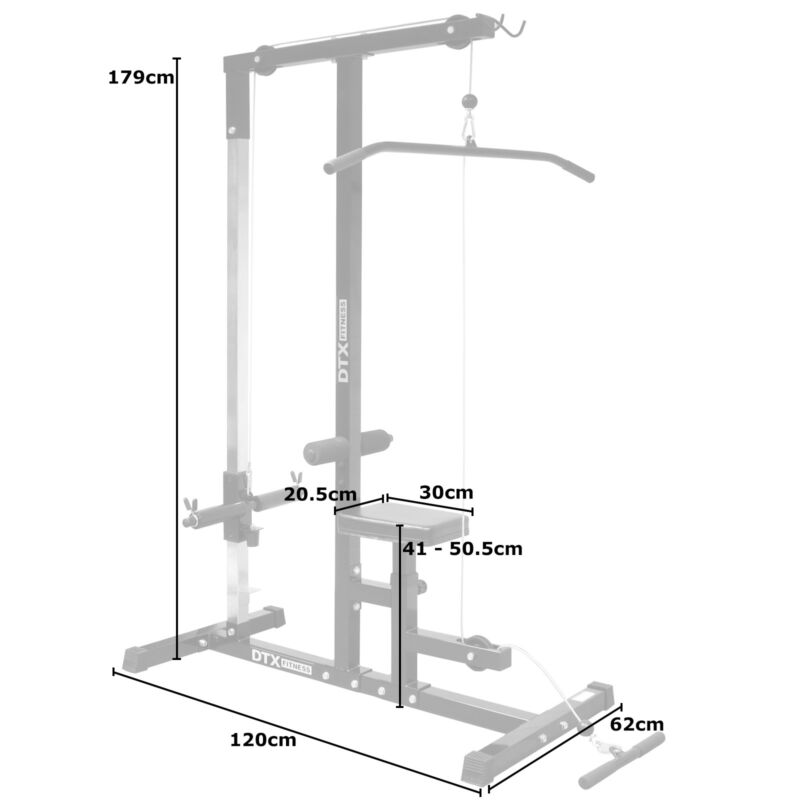 DTX Fitness Home Multi Gym Cable/Lat Pull Down Workstation Weight/Bench Workout