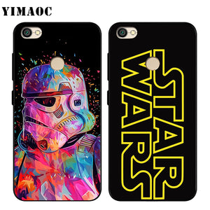 YIMAOC Star Wars Darth Vader Yoda The Force Awakens Soft Silicone Case for Xiaomi Redmi Note 4 4x 4a 5 5a 6 Pro Prime Plus