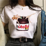 Load image into Gallery viewer, 2020 Nutella Print T Shirt Women 90s Harajuku Kawaii Fashion T shirt Graphic Cute Cartoon Tshirt Korean Style Top Tees Female|T-Shirts
