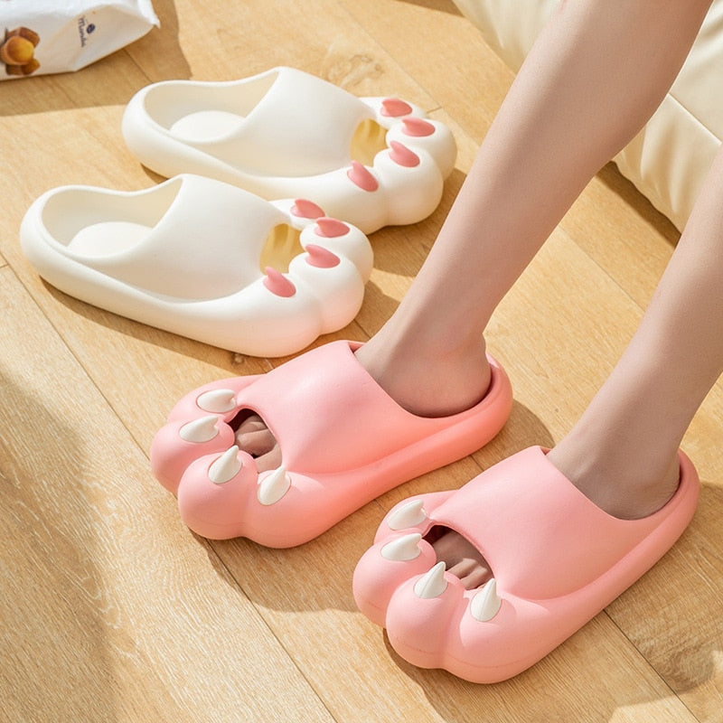 2023 Summer Women Eva Cloud Slippers Femme Cute Cat Claw Sense Indoor Home House Sandals Chinelo Nuvem Slides Free Shipping - Women&#39;s Slippers