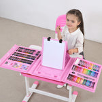 Load image into Gallery viewer, 208 PCS Kid Draw Set Colored Pencil Crayon Watercolors Pens With Drawing Board Drawing Set Toy School Supplies Kid Gifts|Drawing Toys|
