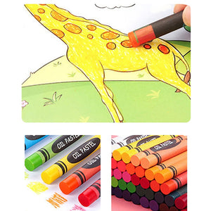 208 PCS Kid Draw Set Colored Pencil Crayon Watercolors Pens With Drawing Board Drawing Set Toy School Supplies Kid Gifts|Drawing Toys|