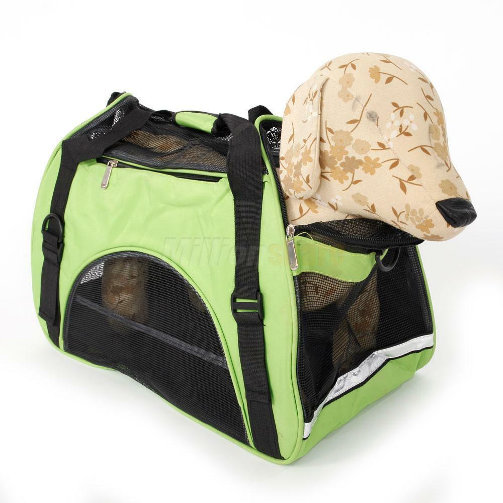 Pet Carrier Soft Sided Cat Dog Comfort Travel Tote Bag Travel Approved