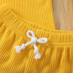 Load image into Gallery viewer, Newborn Baby Boys Girls Summer Outfits Infant Ribbed Knitted Cotton Short Sleeve T-Shirt + Shorts Two Piece Clothes Set
