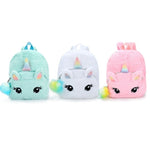 Load image into Gallery viewer, AkoaDa New Unicorn Plush Backpack Girl Cute Zipper Bags Small Cartoon Teenager Schoolbag
