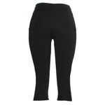 Load image into Gallery viewer, Women&#39;s High Waist Black Capri Yoga Pants Leggings W/Mesh Cutout, Workout, Gym
