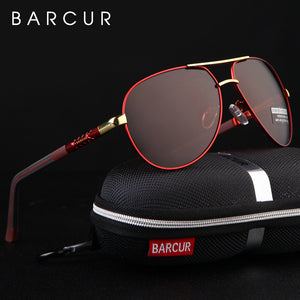 BARCUR Aluminum Magnesium Men's Sunglasses Men Polarized Coating Mirror Glasses oculos Male Eyewear Accessories For Men|men sunglasses|men sunglasses polarizedmirror glasses