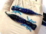 Load image into Gallery viewer, 10 Pack 3&quot; Hellgrammite Insect Larva Ned Rig Soft Plastic Lures - Soft&amp;Durable!
