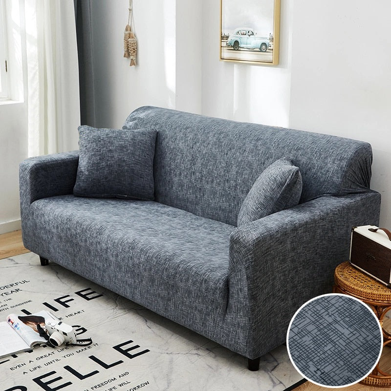 Cross Pattern Elastic Sofa Cover