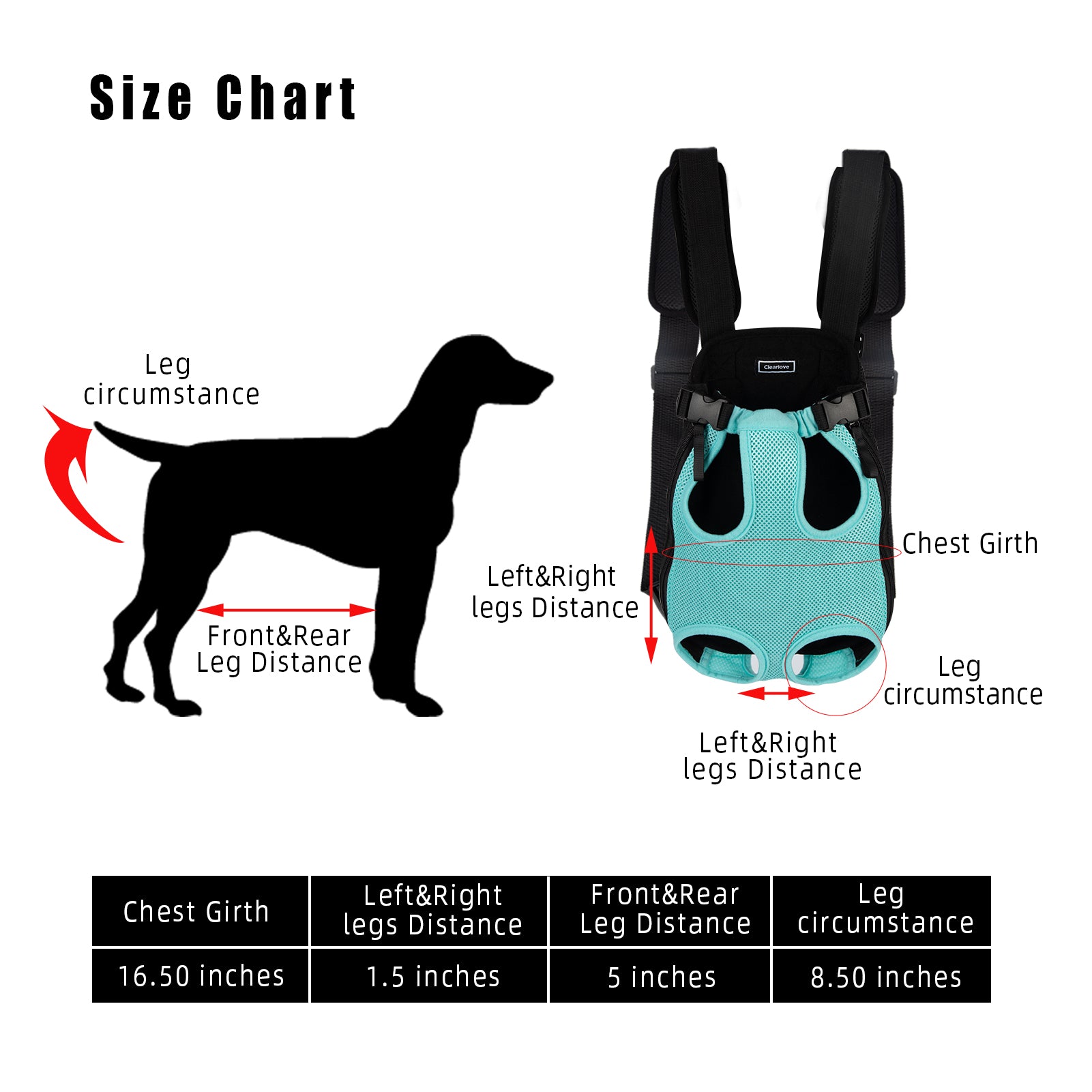 Pet Carrier Backpack Adjustable Pet Front Cat Dog Carrier Backpack Travel Bag Legs Out, Easy-Fit for Traveling Hiking Camping for Small Medium Dogs Puppies blue