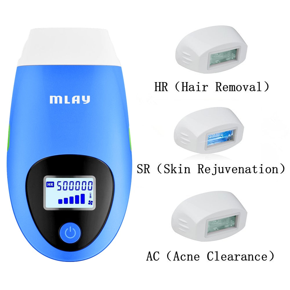 MLAY IPL Laser Epilator Laser Hair Removal Device with 1500000 Shots Home Use Permanent Depilador for Women Laser Hair Removal|Epilators