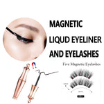 Load image into Gallery viewer, 1SET Magnetic liquid Eyeliner with Five False Eyelashes Handmade Lashes Waterproof Eye Liner Women Eye Makeup Stylish Tools
