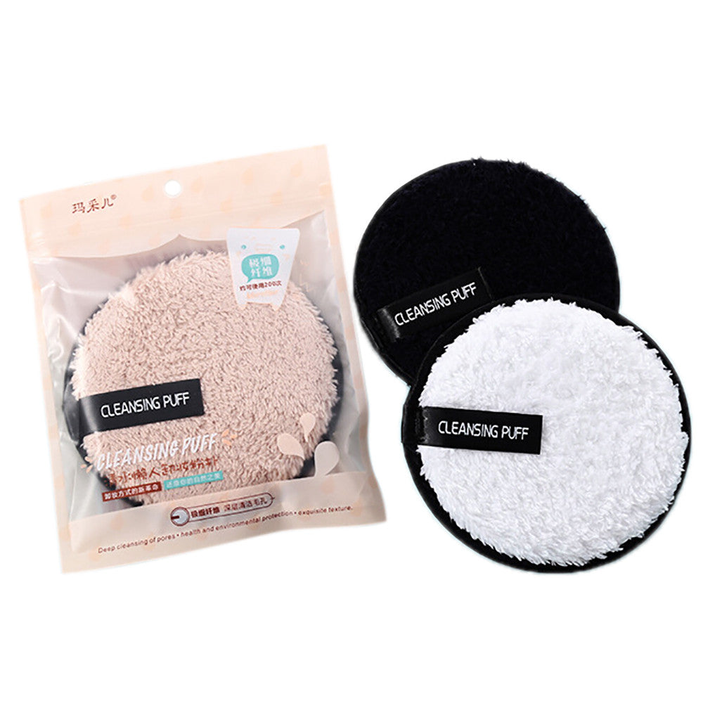 Make up remover promotes healthy skin  Microfiber Cloth Pads Remover Towel Face Cleansing Makeup Lazy cleansing powder puff X245