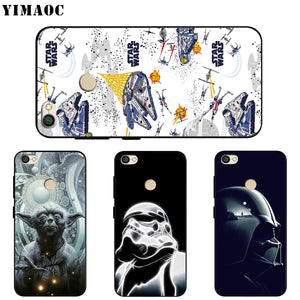 YIMAOC Star Wars Darth Vader Yoda The Force Awakens Soft Silicone Case for Xiaomi Redmi Note 4 4x 4a 5 5a 6 Pro Prime Plus