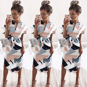 2018 Summer Long Dress Floral Print Boho Beach Dress Tunic Maxi Dress Women Evening Party Dress Sundress Vestidos de festa XXXL