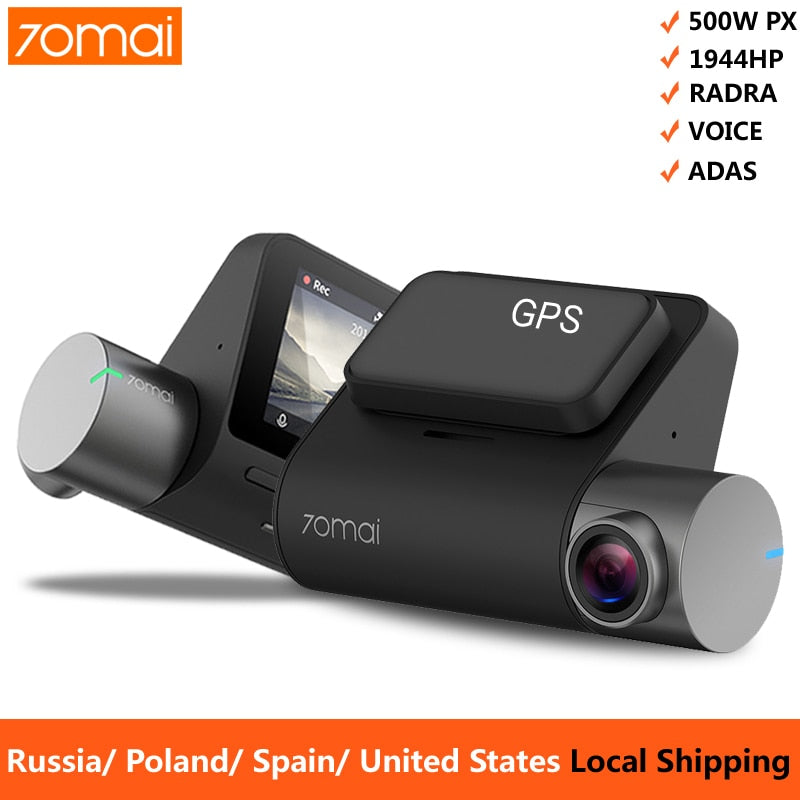 70mai Pro Dash Cam 1944P GPS ADAS Car Camera