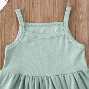 Newborn Baby Boys Girls Summer Outfits Infant Ribbed Knitted Cotton Short Sleeve T-Shirt + Shorts Two Piece Clothes Set