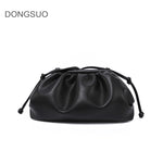 Load image into Gallery viewer, Women Simple Dumplings Messenger Bag Designer Retro Fashion Pouch Female Crossbody Shoulder Bag Clutch Bag 2020 New White Camel on AliExpress
