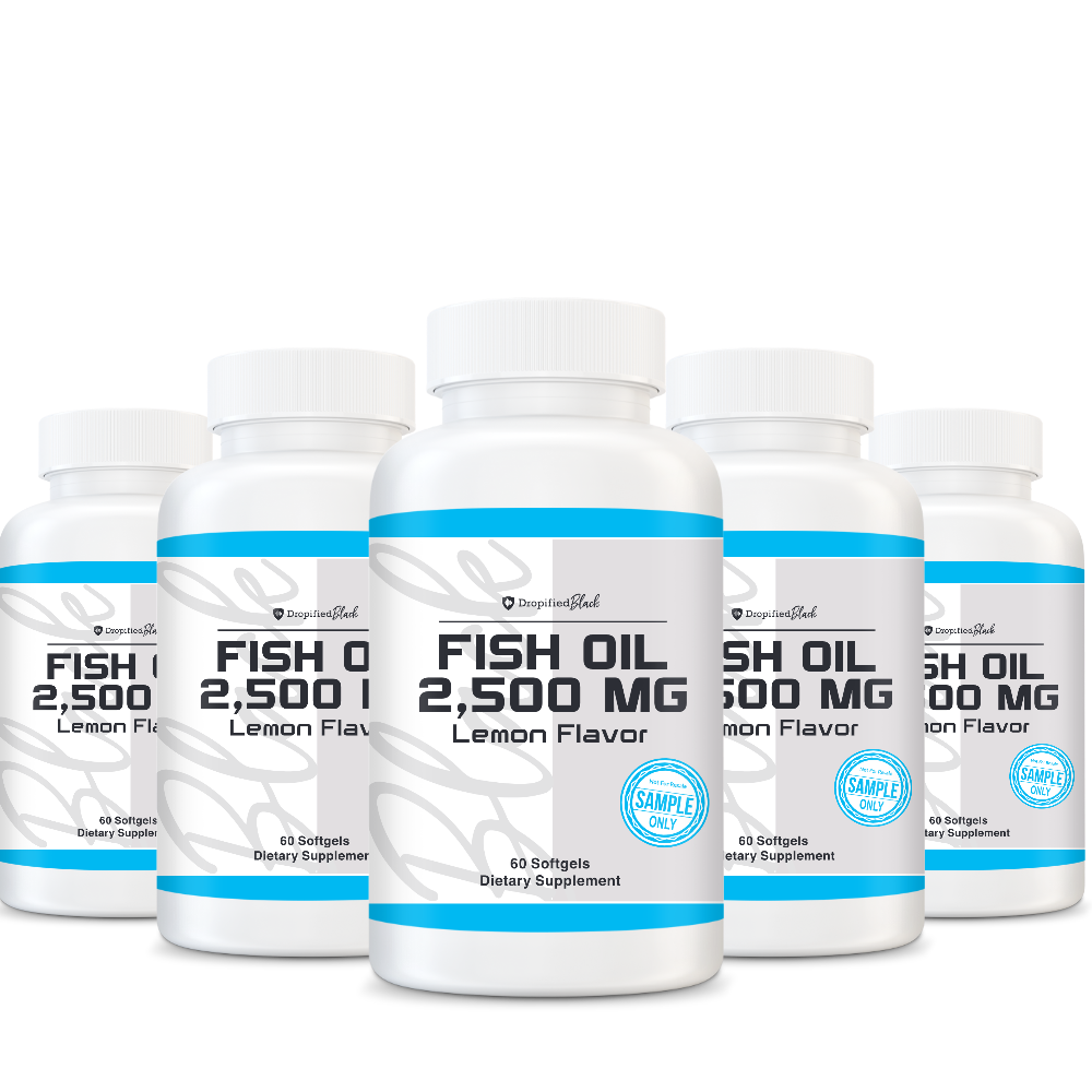 Omega 3 Fish Oil - 2500mg Lemon Flavor