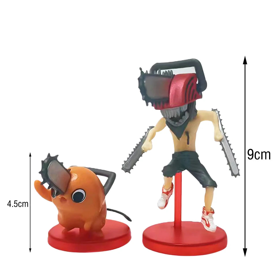 Chainsaw Man Figure w/ Pochita 4-9cm