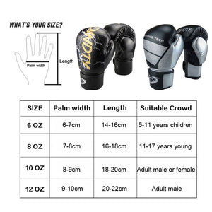 Loogdeel Leather Kick Boxing Gloves