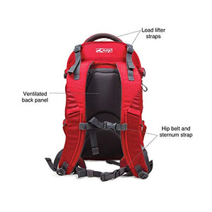 Kurgo G-Train K9 Pack, Carrier Backpack for Small Dogs and Cats, Ideal for Hiking or Travel, Waterproof Bottom, Chili Red