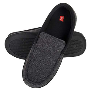 Hanes Men's ComfortSoft Memory Foam Knit Venetian Moccasin Indoor/Outdoor Slipper