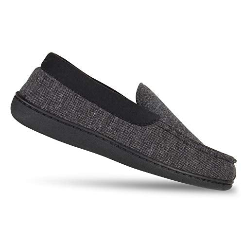 Hanes Men's ComfortSoft Memory Foam Knit Venetian Moccasin Indoor/Outdoor Slipper