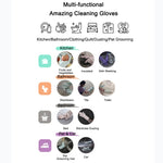 Load image into Gallery viewer, A Pair Magic Silicone Scrubber Rubber Cleaning Gloves Dusting|Dish Washing|Pet Care Grooming Hair Car|Insulated Kitchen Helper
