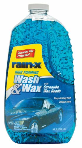 Rain-X Car Wash & Wax w/ Carnauba Wax Beads, 64 oz. 5077557