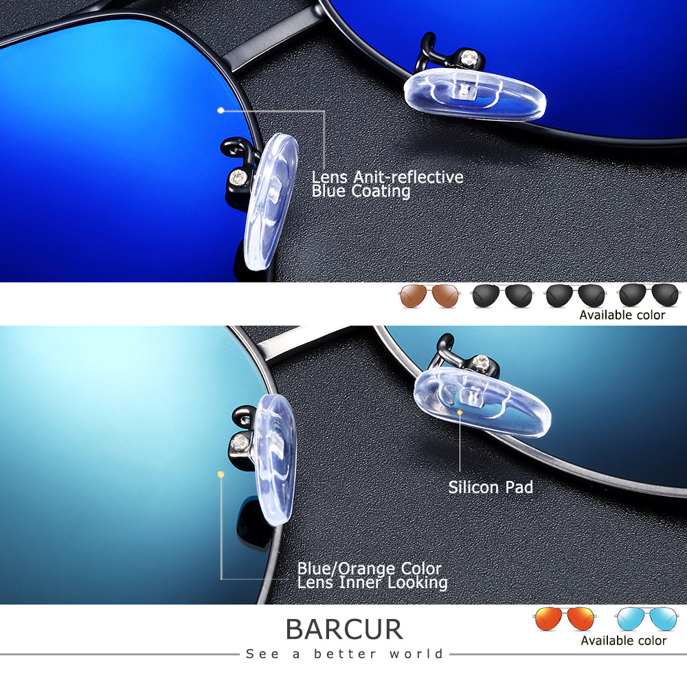 BARCUR Aluminum Magnesium Men's Sunglasses Men Polarized Coating Mirror Glasses oculos Male Eyewear Accessories For Men|men sunglasses|men sunglasses polarizedmirror glasses