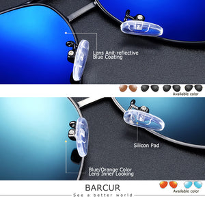 BARCUR Aluminum Magnesium Men's Sunglasses Men Polarized Coating Mirror Glasses oculos Male Eyewear Accessories For Men|men sunglasses|men sunglasses polarizedmirror glasses