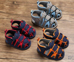 Load image into Gallery viewer, Newborn Baby Boy Crib Shoes Toddler First Baby Shoes Summer Sandals Size 1 2 3 -
