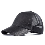 Load image into Gallery viewer, URDIAMOND 2019 Ponytail Baseball Cap Women Messy Bun Snapback Summer Mesh Hats Casual Sport Sequin Caps Drop Shipping Hat Cap
