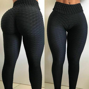 Women Ruched Push Up Leggings Yoga Pants Anti Cellulite Sports Scrunch NEW X285