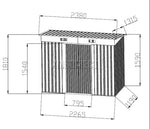 Load image into Gallery viewer, BIRCHTREE New Garden Shed Metal Pent Roof Outdoor Storage With Free Foundation
