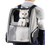 Load image into Gallery viewer, Texsens Innovative Traveler Bubble Backpack Pet Carriers for Cats and Dogs (Black)
