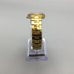 Load image into Gallery viewer, Vintage Citizen Eco-Drive Diamond Watch Women Gold Tone MOP Dial Date 6.5&quot; a2
