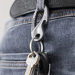 Load image into Gallery viewer, TISUR Titanium Side-Pushing Key Rings, Wisely Group Your Key, 3 Size Choices
