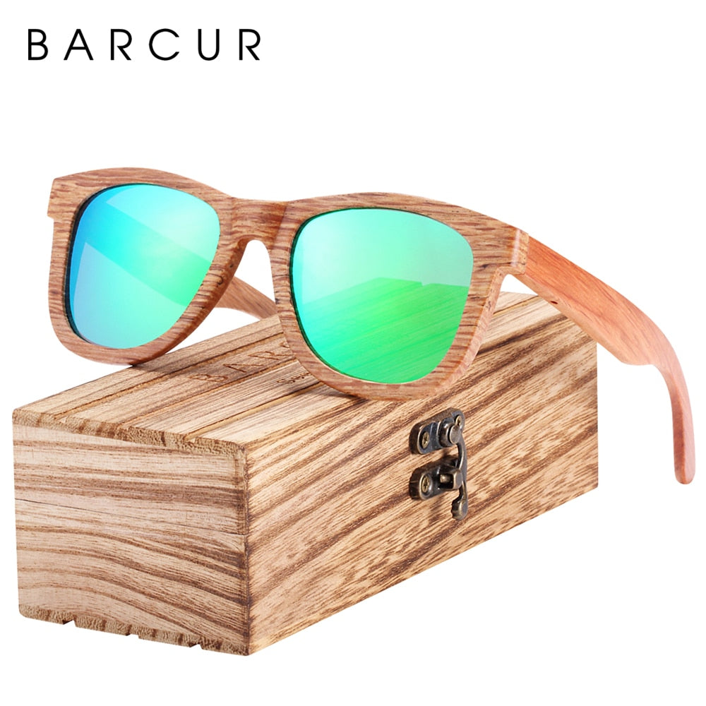 BARCUR Natural Wooden Sunglasses