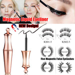 Load image into Gallery viewer, 1SET Magnetic liquid Eyeliner with Five False Eyelashes Handmade Lashes Waterproof Eye Liner Women Eye Makeup Stylish Tools
