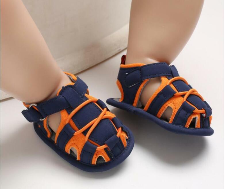 Newborn Baby Boy Crib Shoes Toddler First Baby Shoes Summer Sandals Size 1 2 3 -