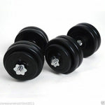 Load image into Gallery viewer, TnP 15 20 30 40 50Kg Dumbbell Set Vinyl Gym Weights Plates Fitness Dumbbells
